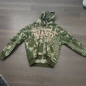 Men's Green Camouflage Hoodie